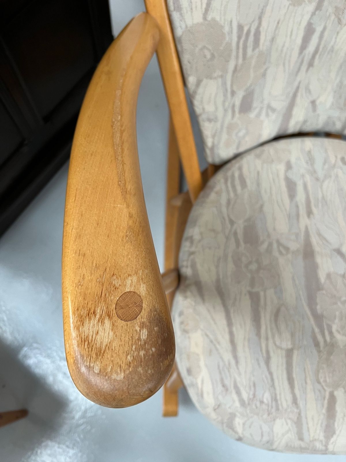 Blonde Ercol Rocking Chair Model 315 photo furniture