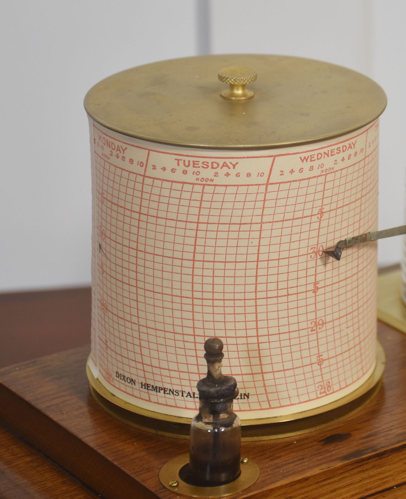 Antique Oak Barograph By Short & Mason, England photo 1194.0