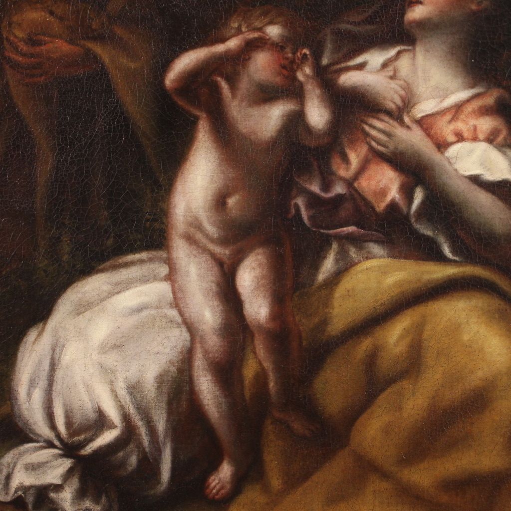Great 17th Century Painting, Abraham Sending Away Hagar And Ishmael photo buy