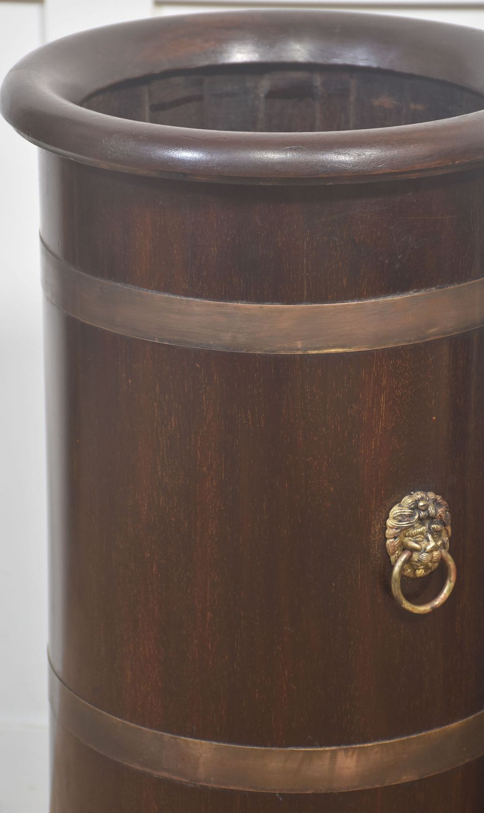 Pair Of 19th Century Mahogany Umbrella Stands With Brass Mounts photo Home Decor