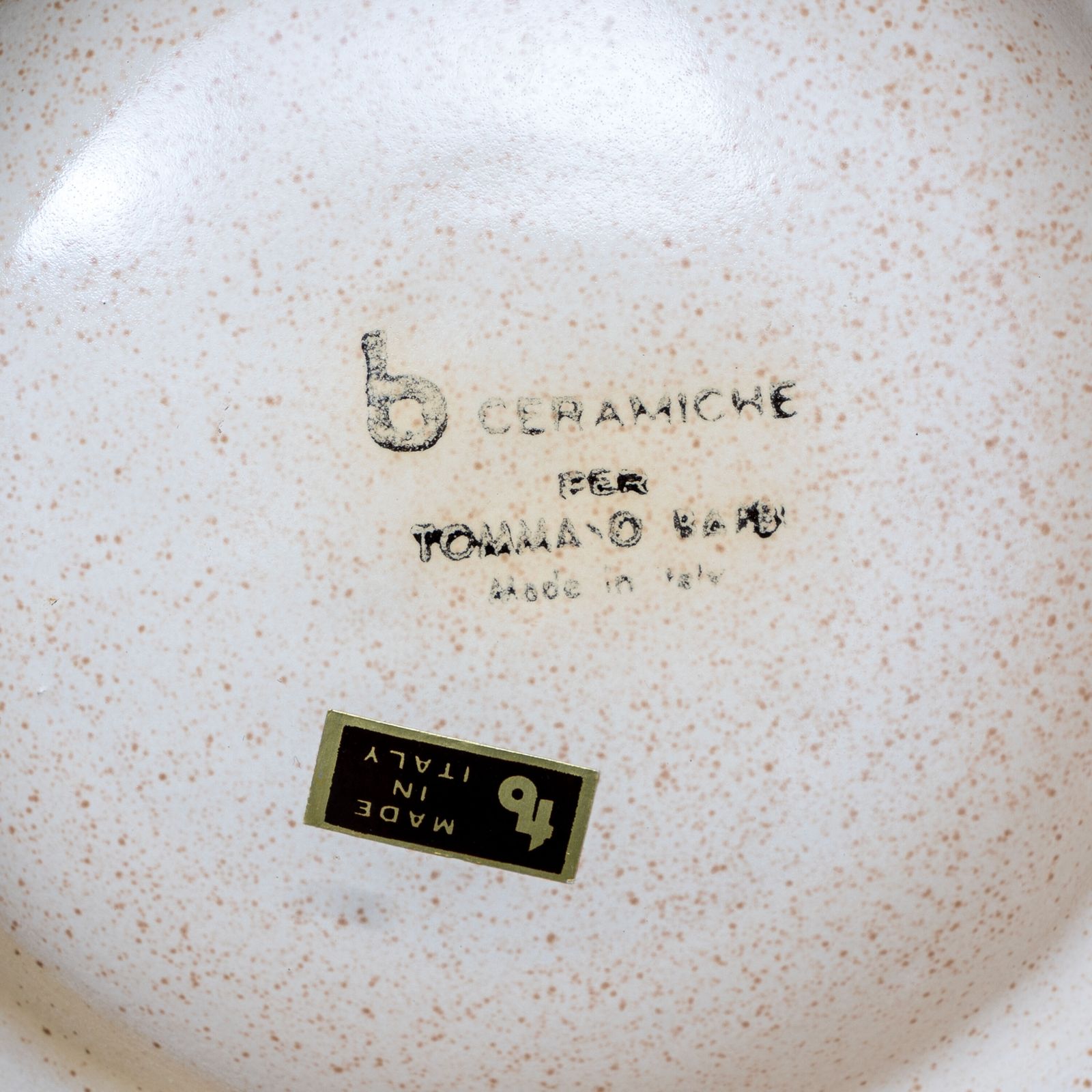 Set Of Lighter And Ashtray In Ceramic Brass By Tommaso Barbi, Italy, 1960s photo buy