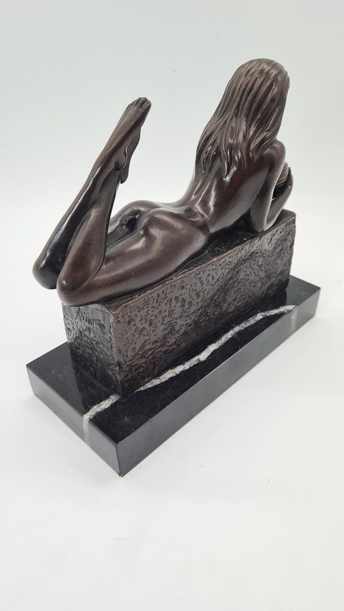 20th Century Bronze Aquarius Woman Figure From Pino, 1970s photo for sale