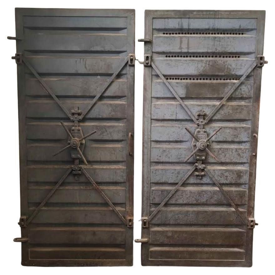 2 Armored Doors For Air Raid Shelters Or Safes  Milan