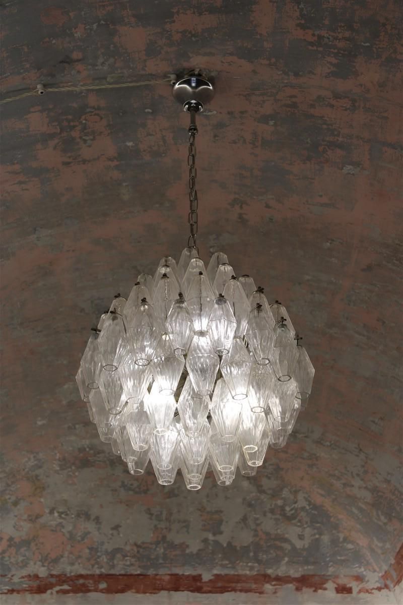 Venini Poliedro Chandelier Carlo Scarpa Round 1950s photo furniture