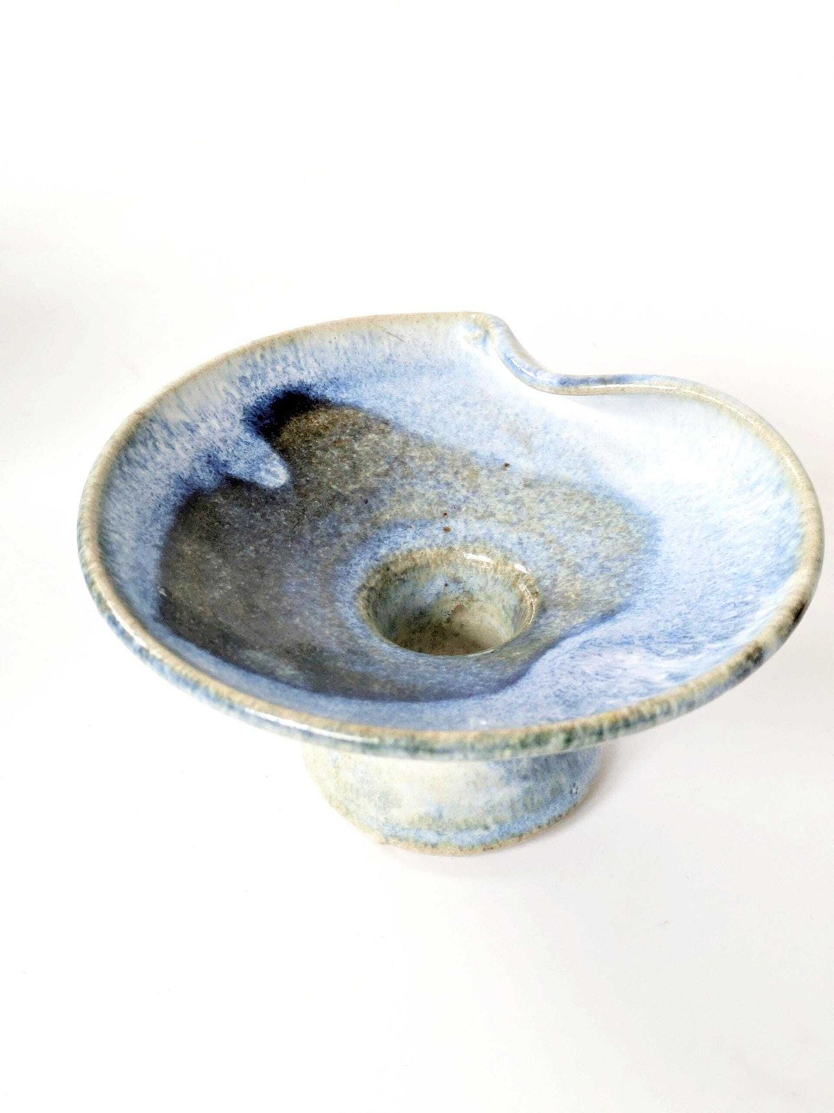 photo for sale Pair Of Mid Century German Studio Pottery Candleholders, Handmade, Till Sudeck, 1960s