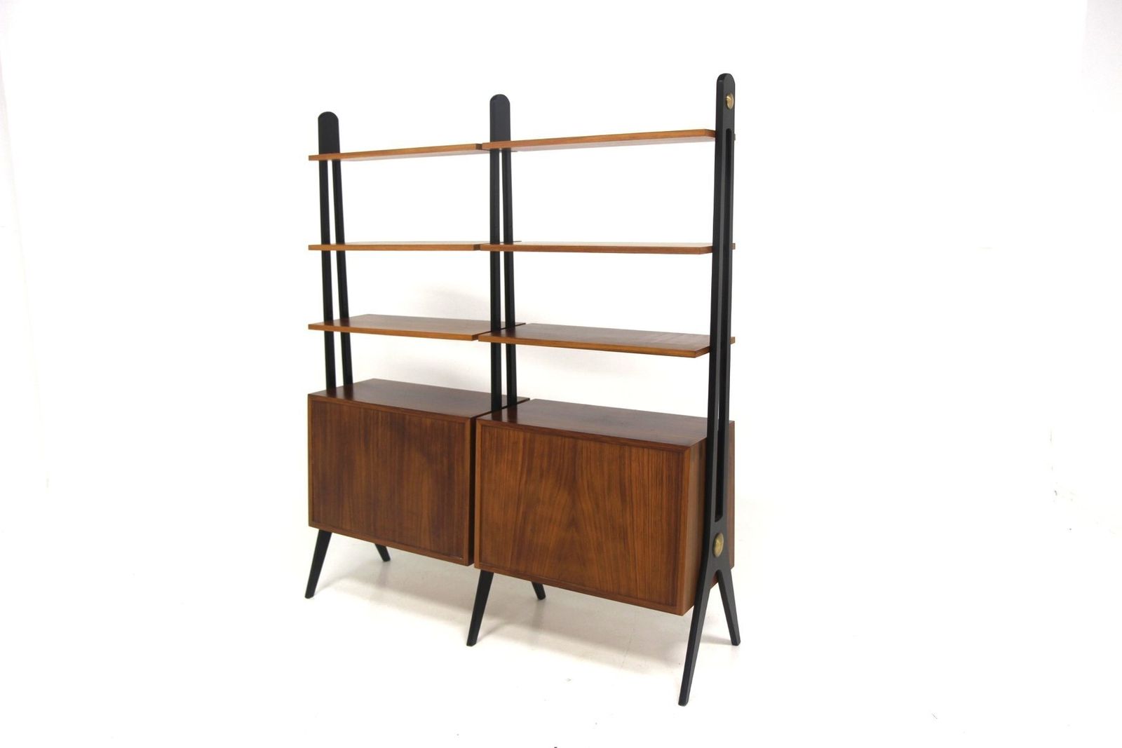 Double Scandinavian Rosewood Bookcase 1950 photo 1736.0