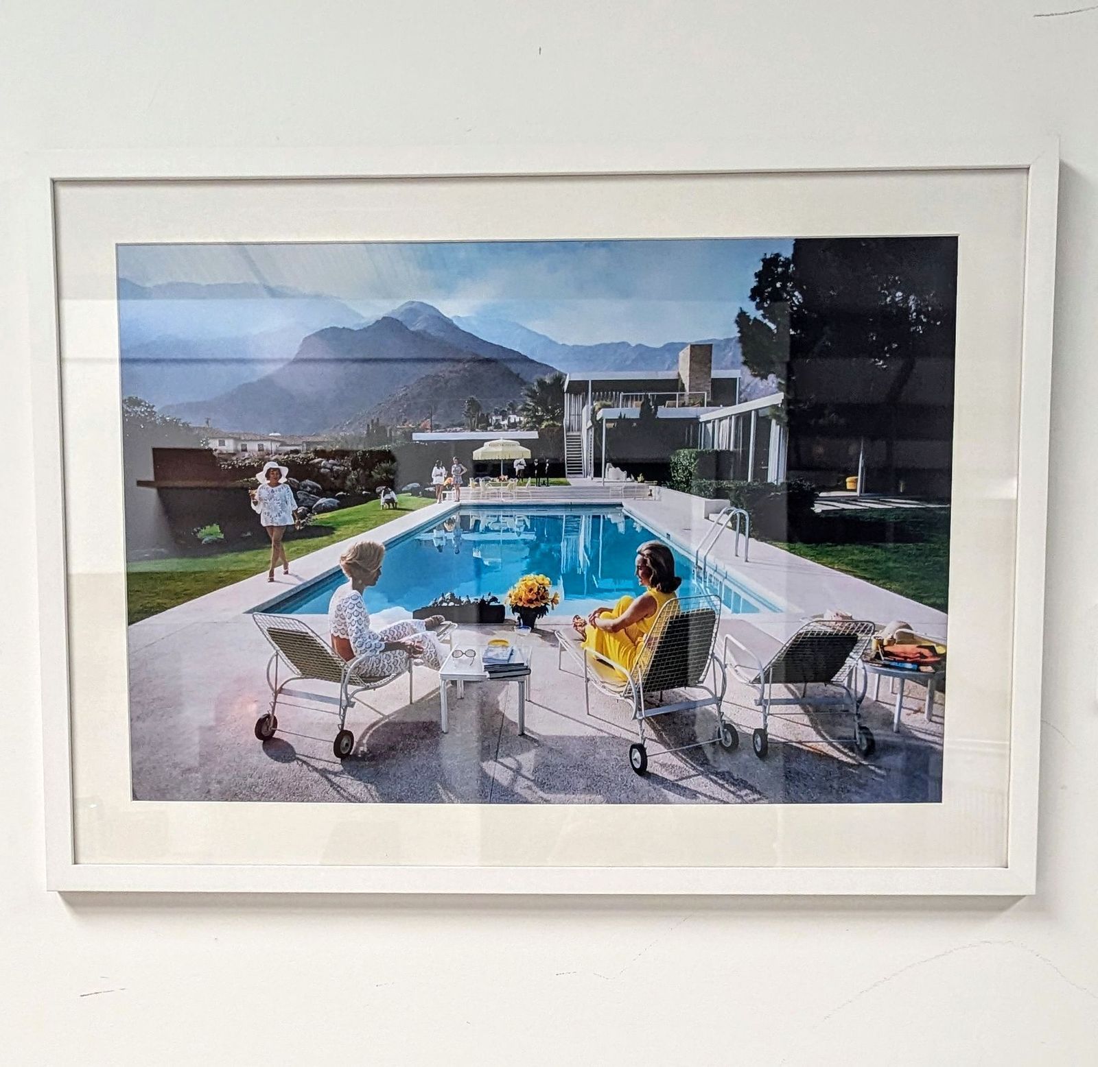 photo buy Aron Slims 1970 Pool Gossip High Original Quality Print  Delivery Available 0071.
