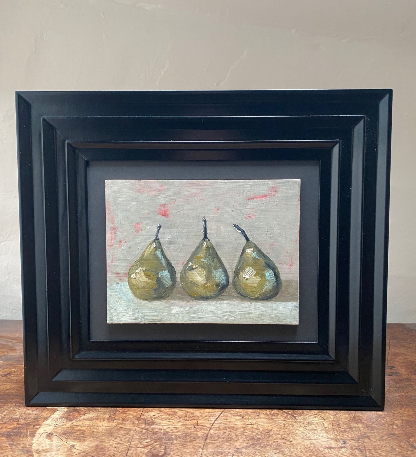Original Oil Painting Of Three Pears