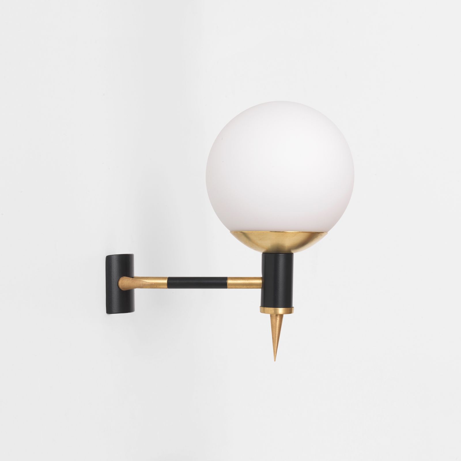 8 X 1960s Maison Arlus Style Modern Wall Lights By Yannis Dimitrousis Brass Glass Gold Black Hotel Sconce photo furniture
