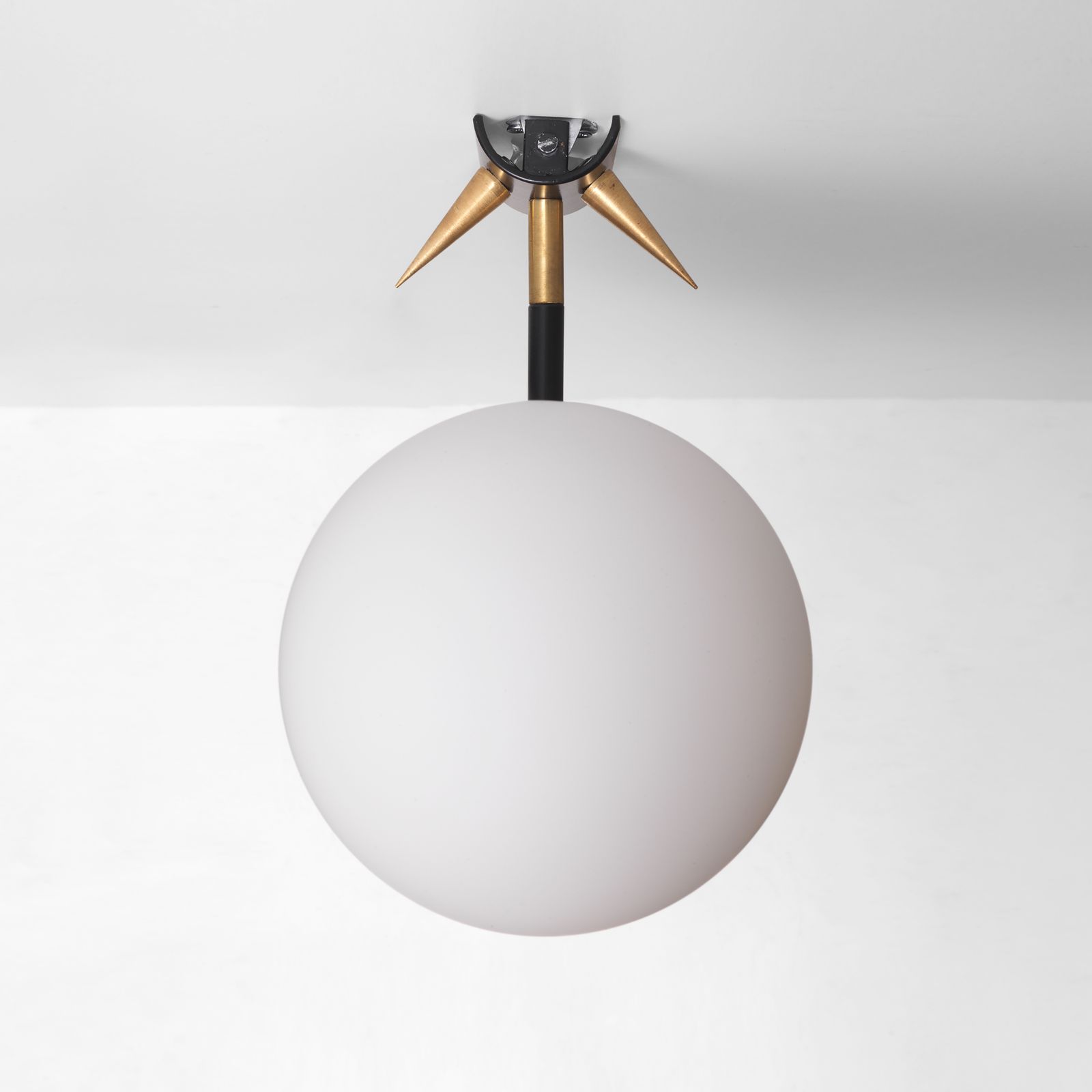 Lighting 8 X 1960s Maison Arlus Style Modern Wall Lights By Yannis Dimitrousis Brass Glass Gold Black Hotel Sconce photo
