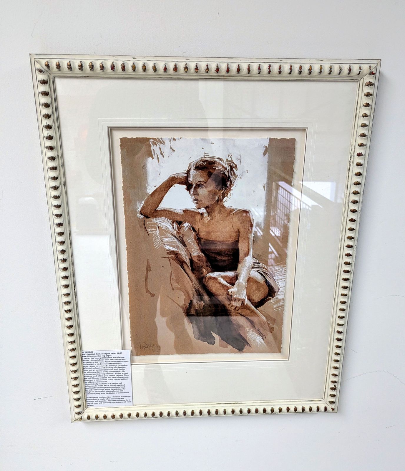 Limited Edition "Etude" Signed By Paul Hedley Rustic Paper Deliver Available 0270. photo buy