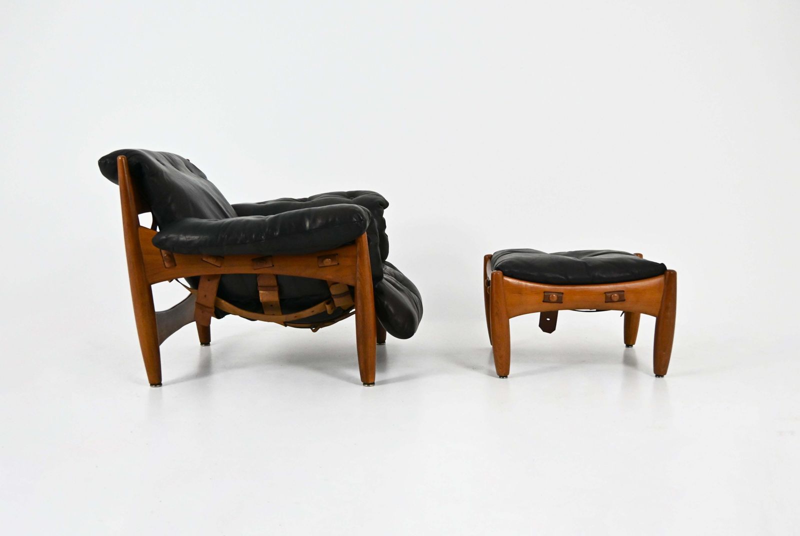 Lounge Chair With Ottoman "Sheriff" By Sergio Rodrigues For Isa Bergamo, 1960s photo 8678.0