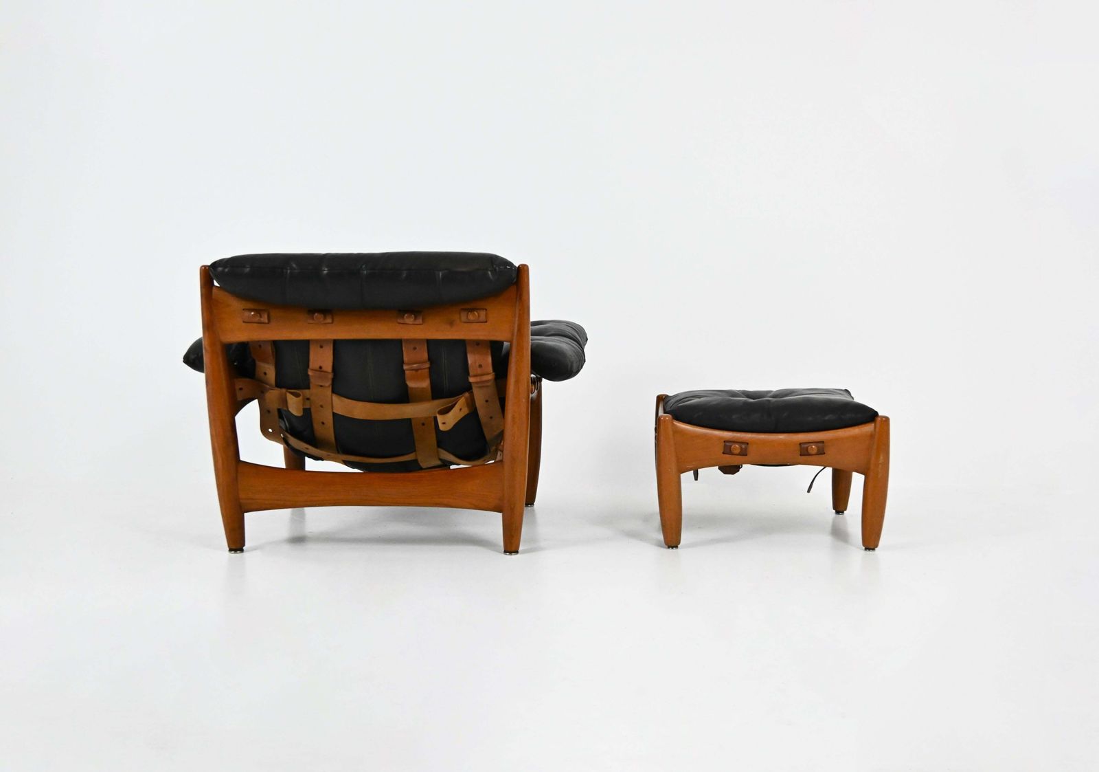 Lounge Chair With Ottoman "Sheriff" By Sergio Rodrigues For Isa Bergamo, 1960s photo vinterior