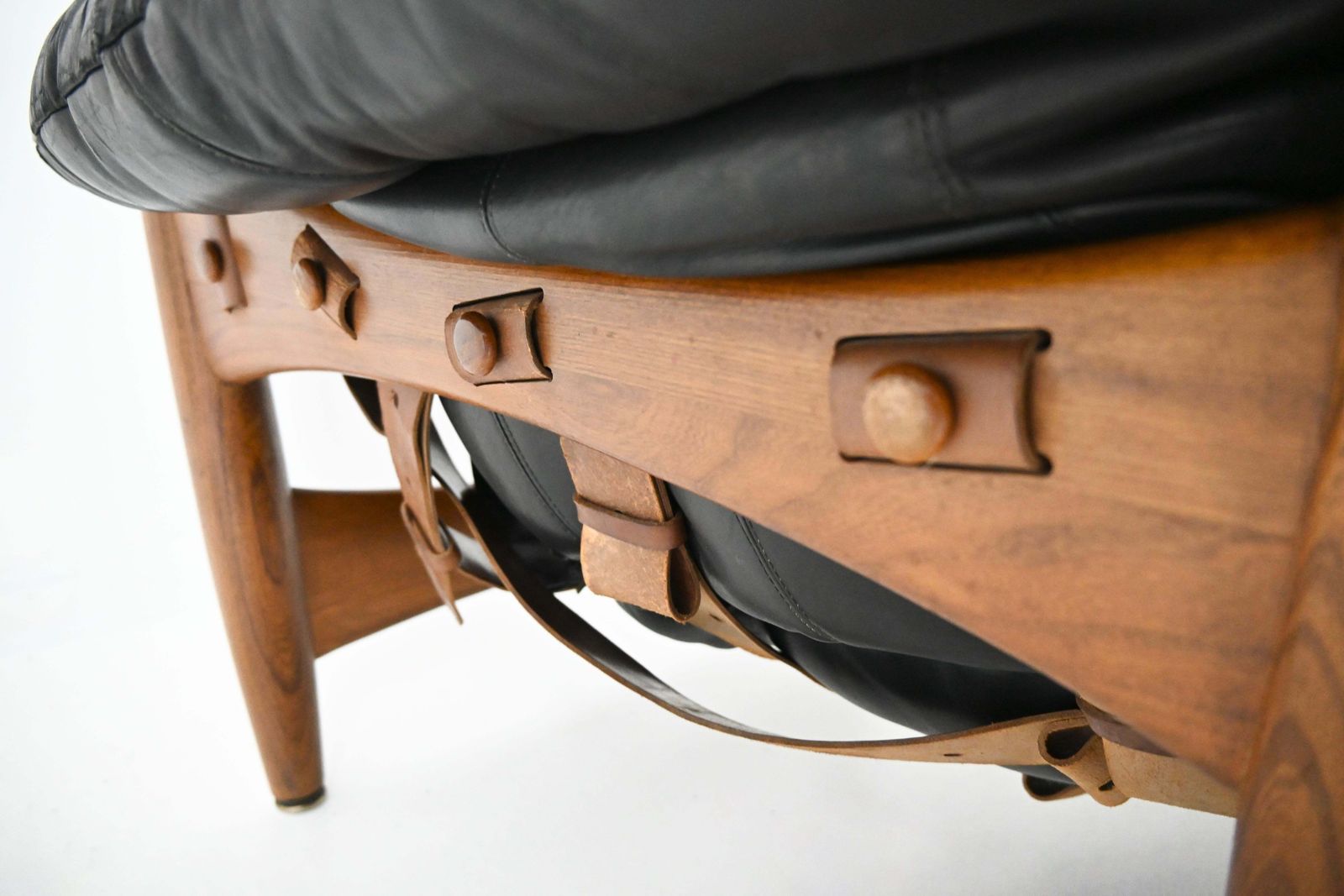 Furniture Lounge Chair With Ottoman "Sheriff" By Sergio Rodrigues For Isa Bergamo, 1960s photo