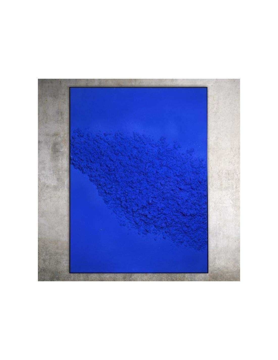 Monochrome Painting, Klein Blue, Contemporary Work, Xxist Century. photo furniture