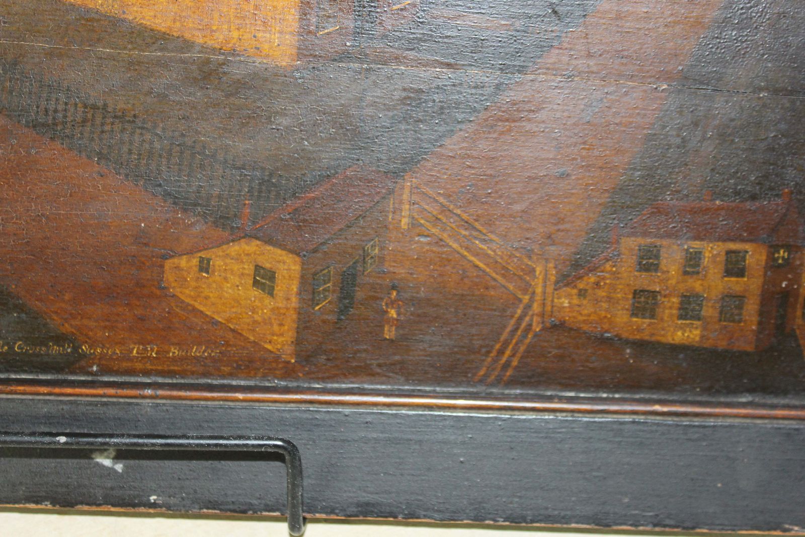 Naïve East Sussex Village Paintings – Staplecross Landscapes (Late 18th Century) photo vinterior