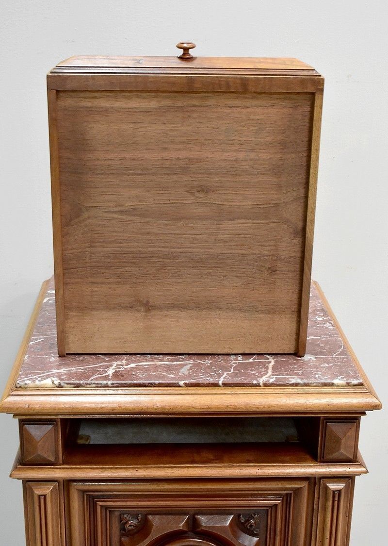 Renaissance Sculpted High Bedside Table, 1900 photo vinterior