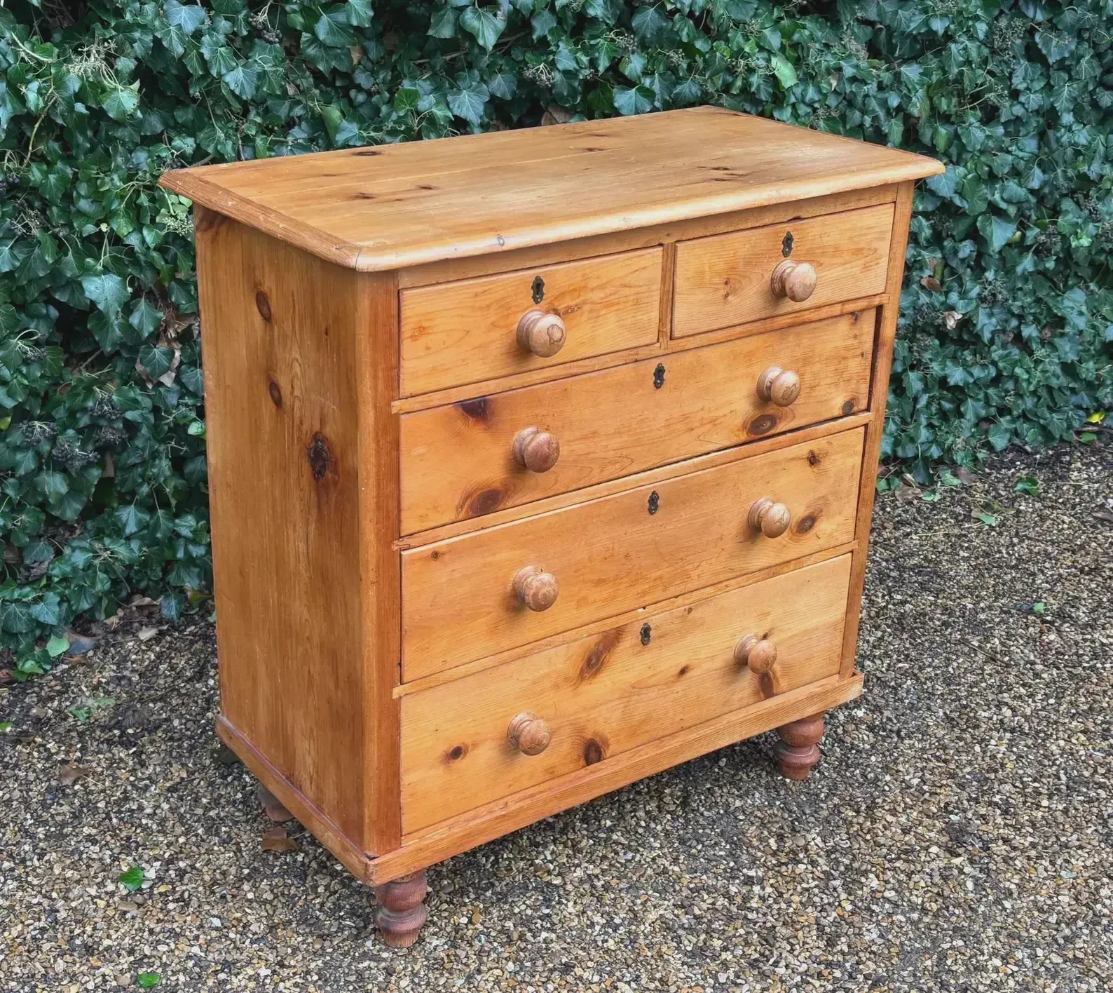 Vintage Victorian Pine Chest Of Drawers photo furniture