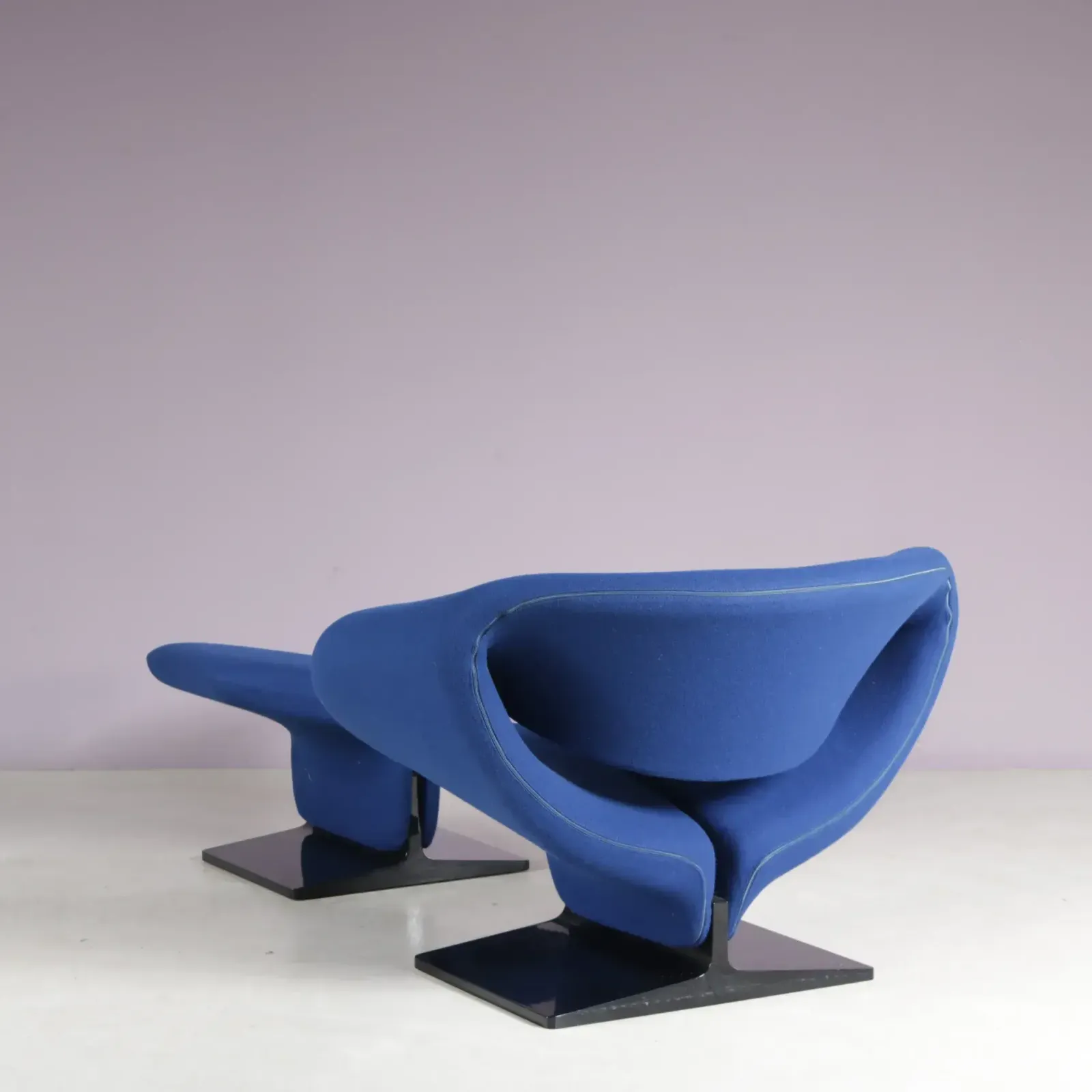 photo for sale Pierre Paulin “Ribbon” Chair With Stool For Artifort, Netherlands 1970