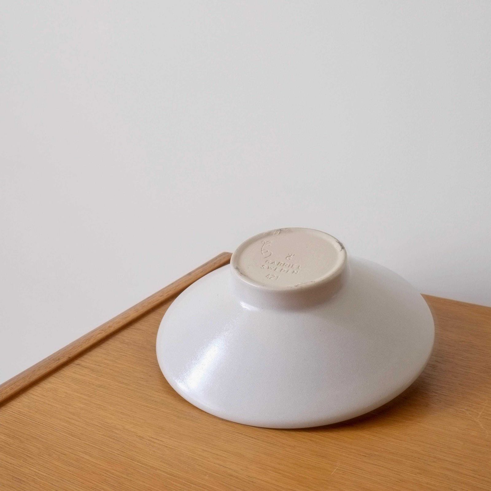 Stoneware Footed Bowl By Ingegärd Burmeister For Gabriel Keramik | Sweden | 1960s photo Home Decor