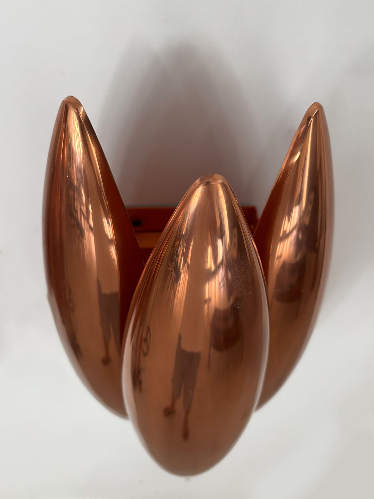 photo vintage "Kastor" Midcentury Copper Wall Lights Design Jo Hammerborg For Fog & Morup, Denmark 1960s