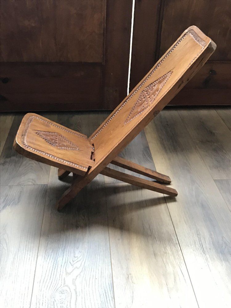 Set Of Hand Carved Chair, Cuba, 1960s photo for sale