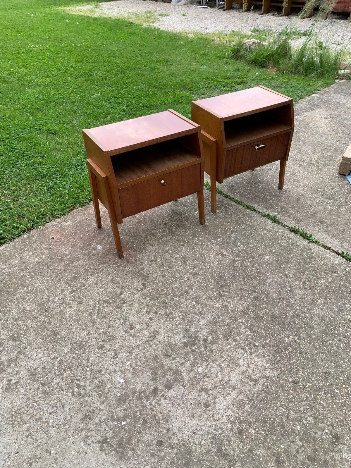 Mid Century Nightstand By Varia, 1950s, Set Of 2 photo for sale