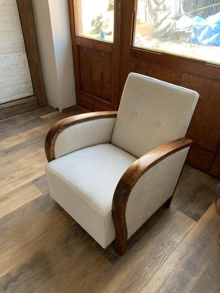 Set Of Hungarian Art Deco Armchair, 1930s photo Furniture