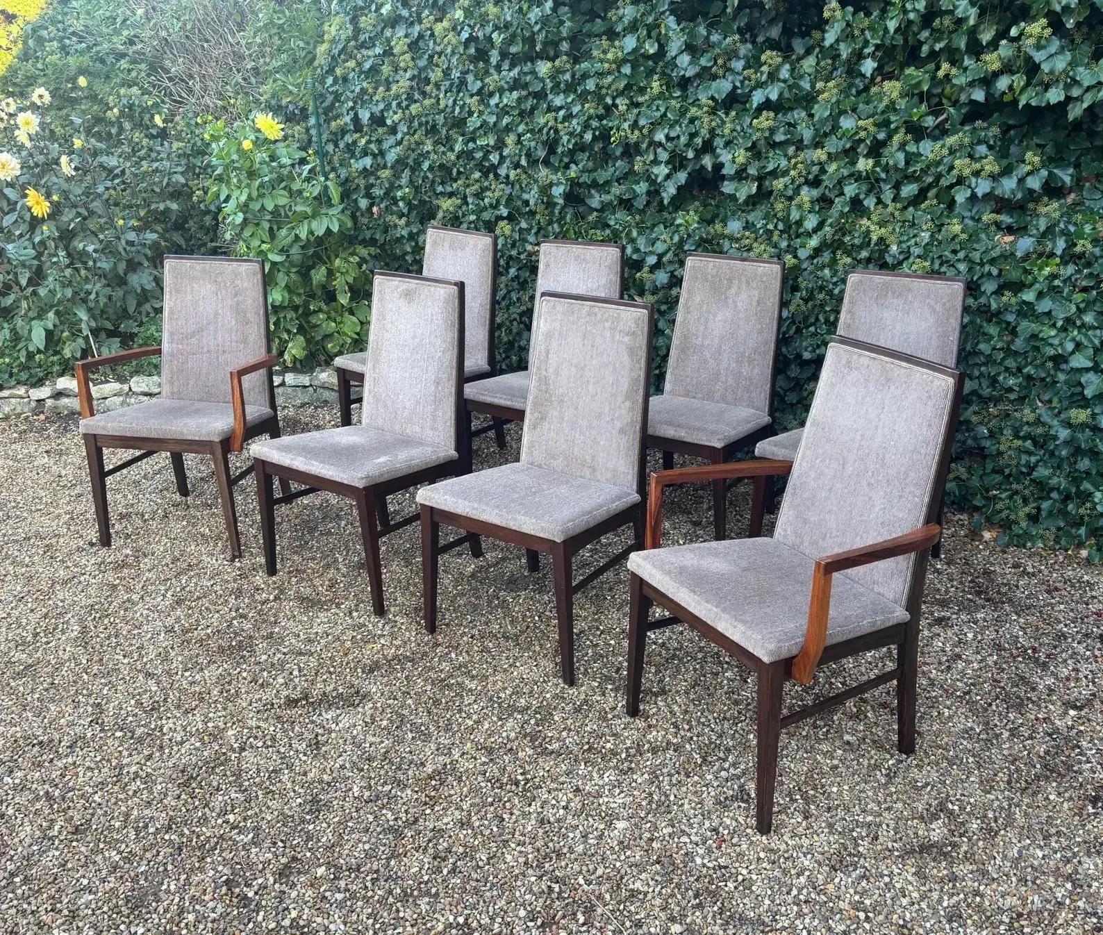 Mid Century Danish Rosewood Dining Chairs By Dyrlund photo for sale