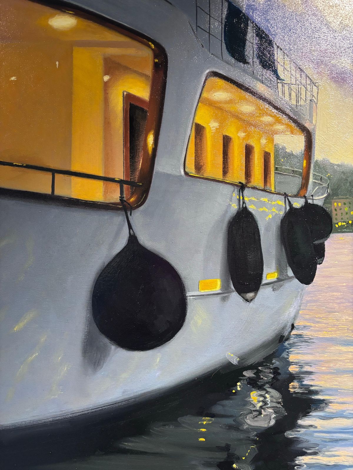 Luisa Albert " Prima Del Tramonto" Olio Su Tela Cm. 50 X 70 2025 photo buy