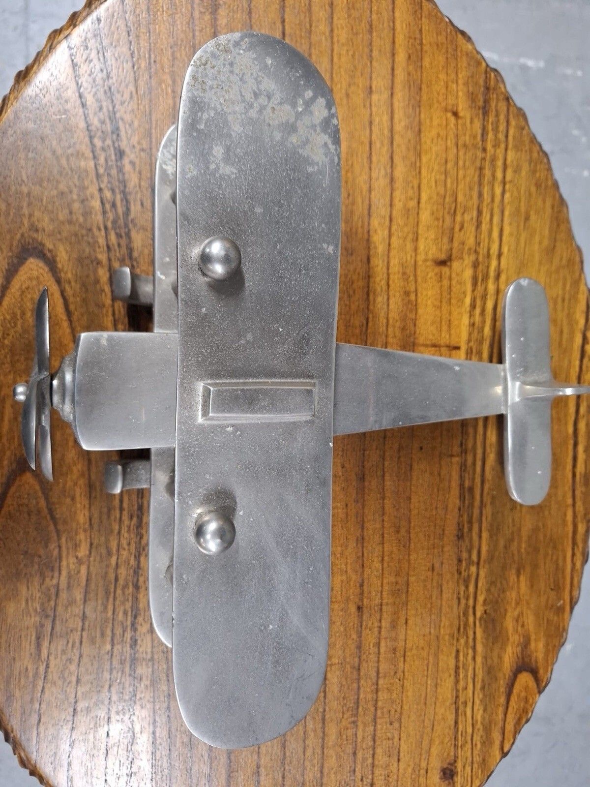 Polished Aluminium Bi Plane photo Home Decor