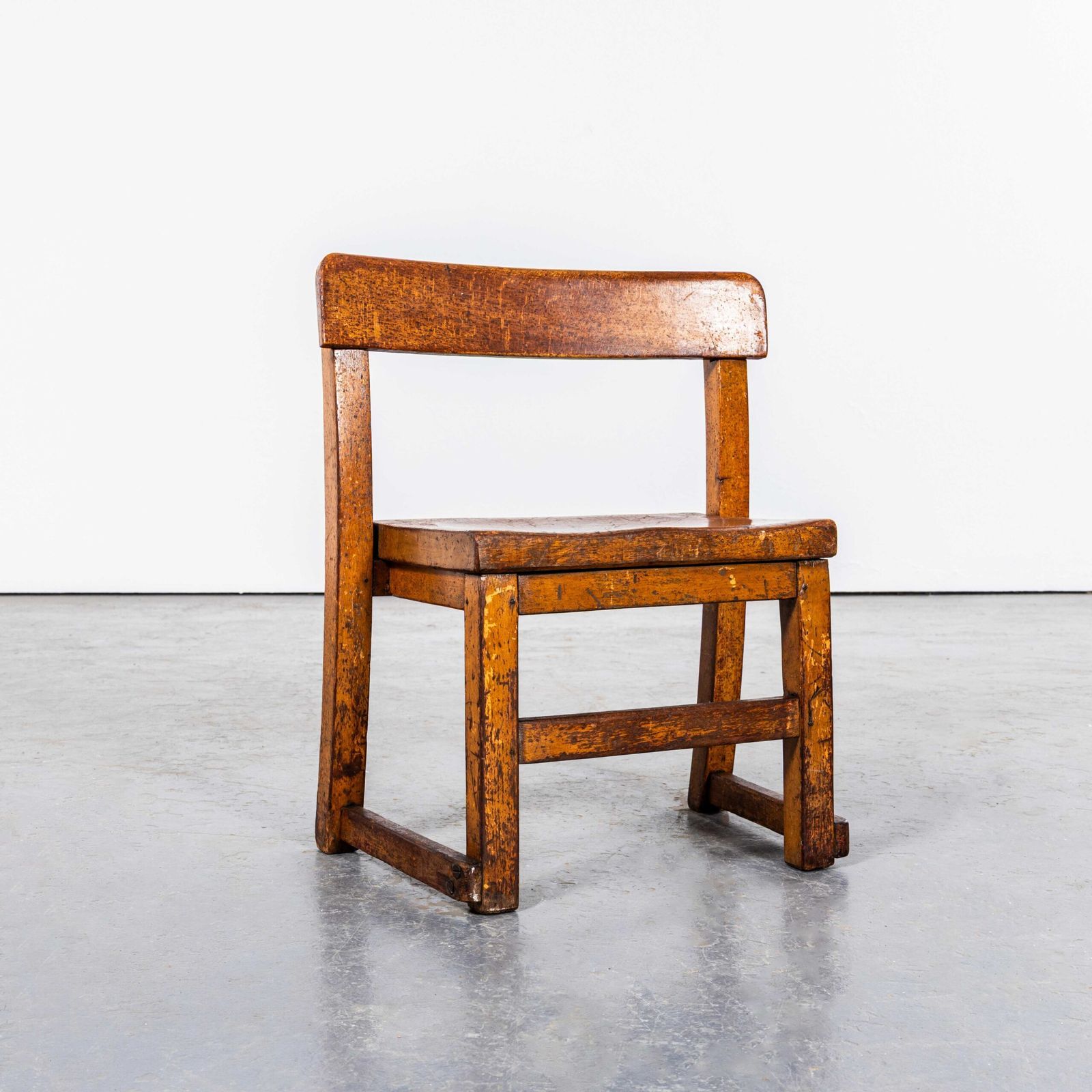 1920’s English Children’s Stacking School Hall Chairs photo furniture