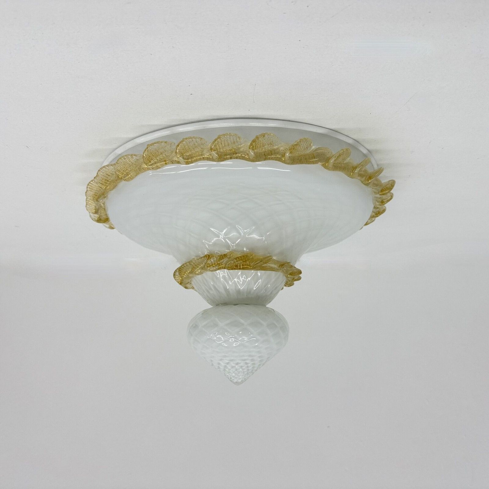 Mid Century Design Murano Glass Flush Mount / Ceiling Lamp , 1970s photo for sale