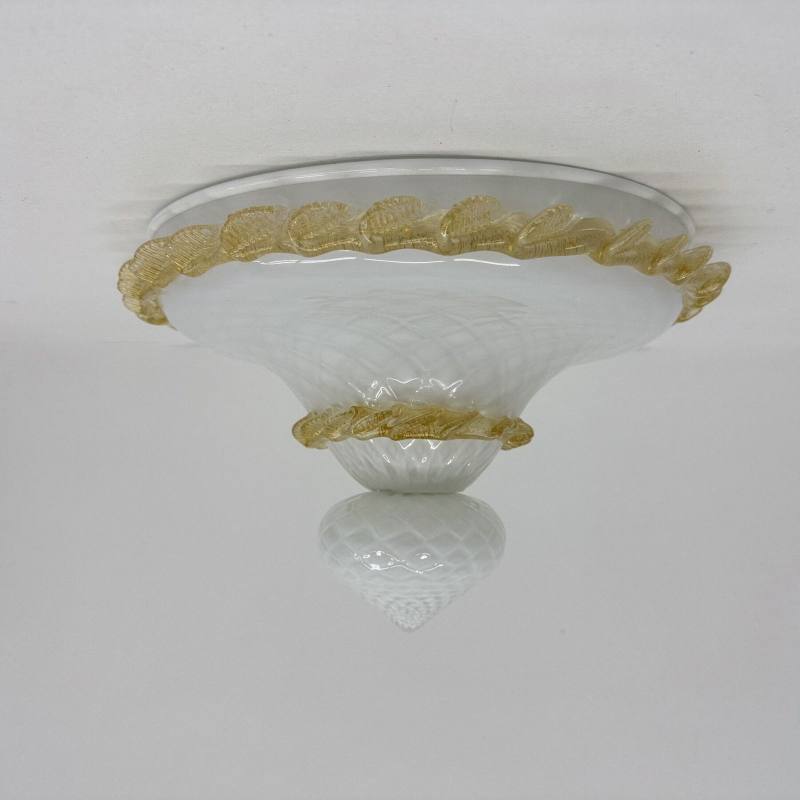 Mid Century Design Murano Glass Flush Mount / Ceiling Lamp , 1970s photo buy