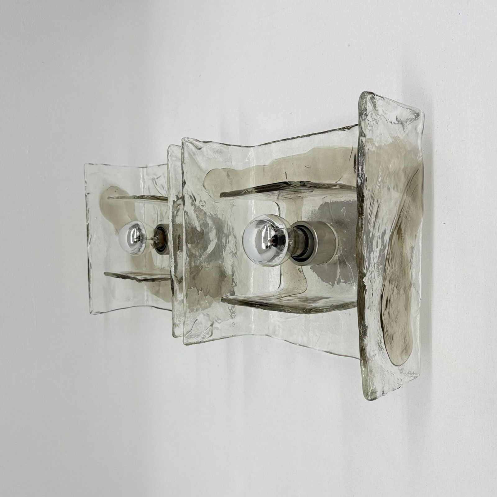photo vinterior Lp257 Wall Lamps By Carlo Nason For Mazzega, Italy, 1970s, Set Of 2