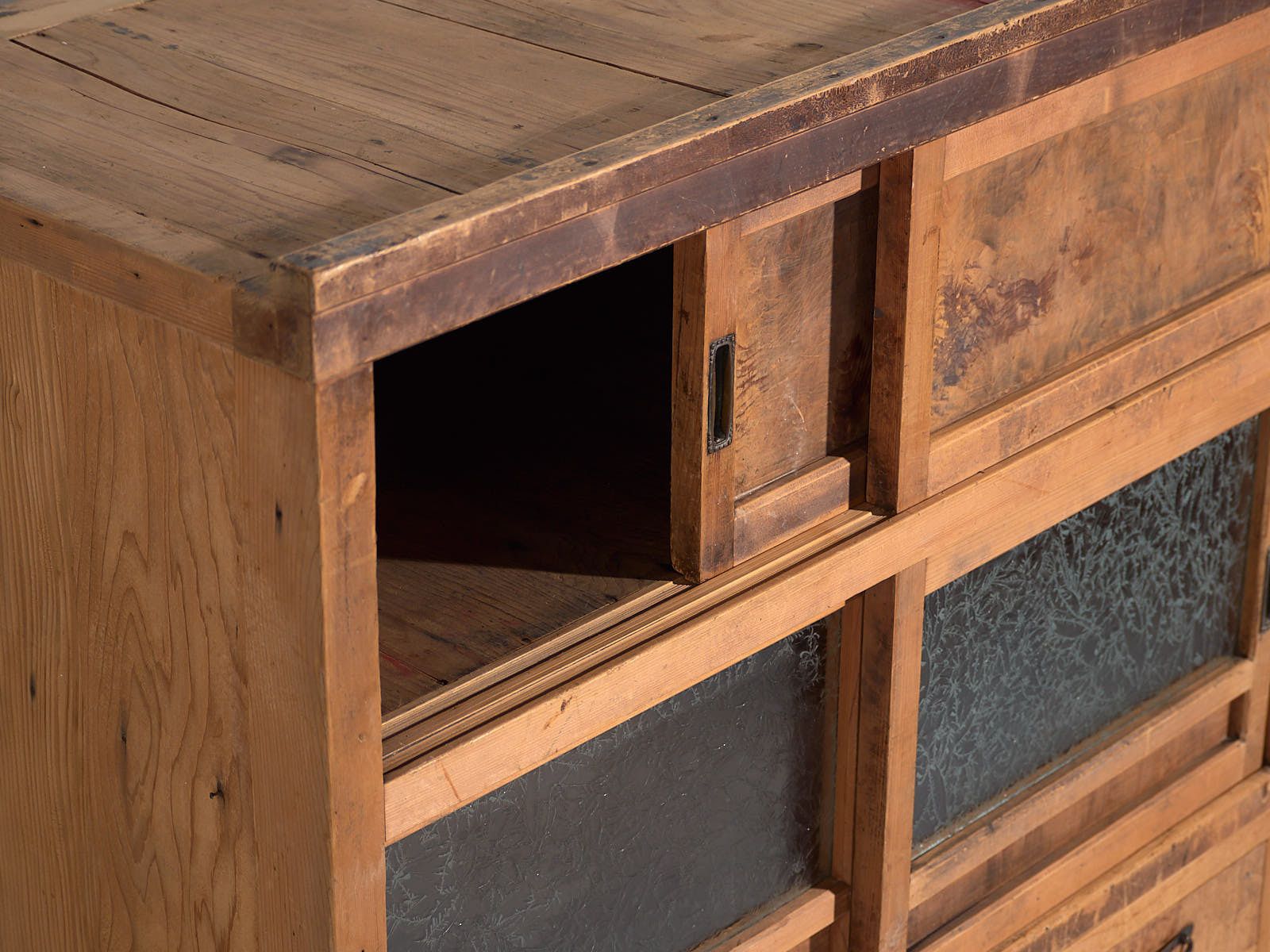 Antique Japanese Tansu Cabinet (C.1912 1970) #47 photo 1998.0