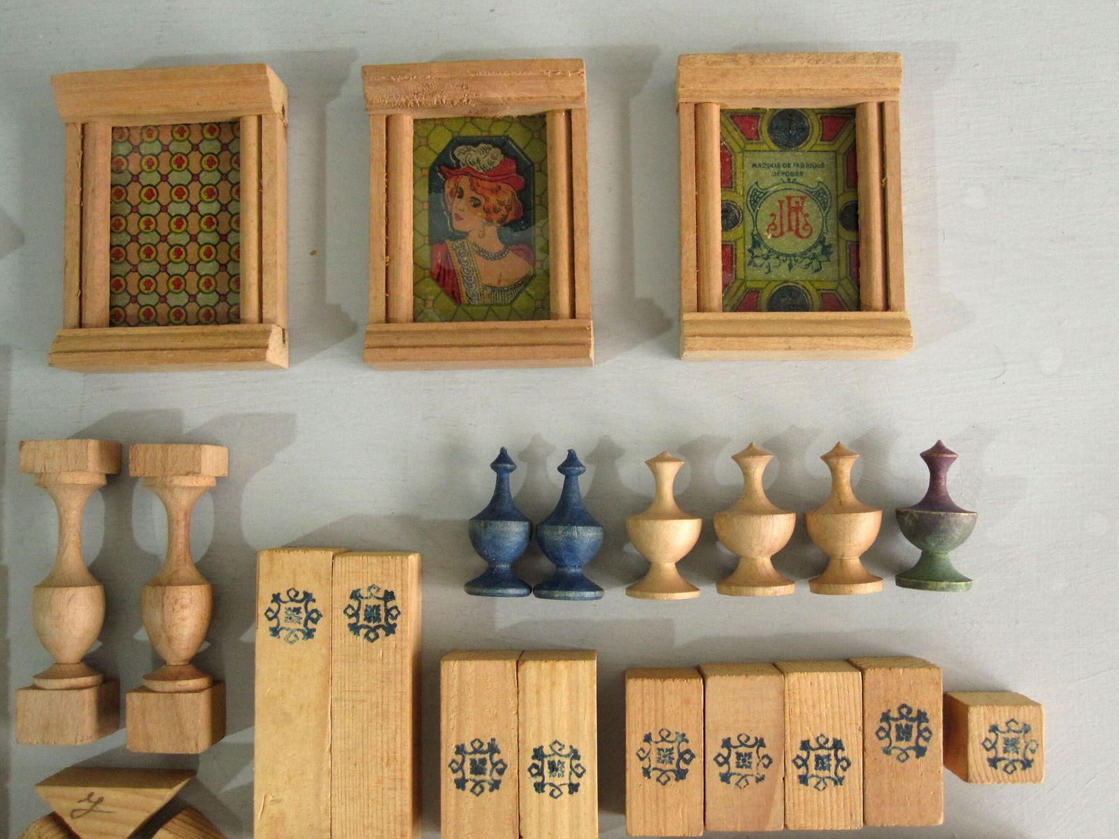 photo for sale French Architecture Francaise Jeu De Construction Wood And Glass Building Blocks