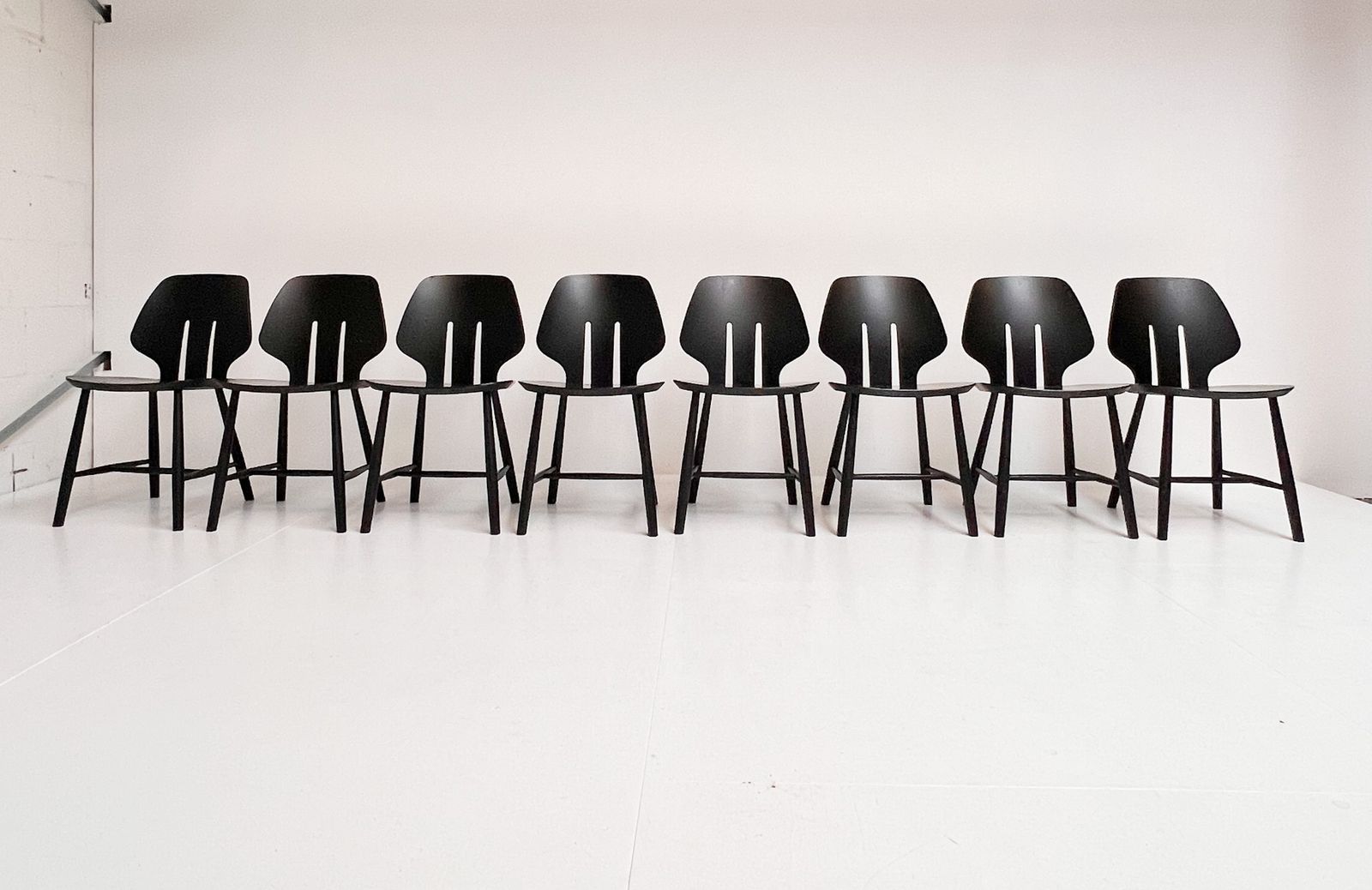 Set Of 9 Ejvind Johansson J67 Chairs For Fdb Mobler (Per Piece), 1970s
