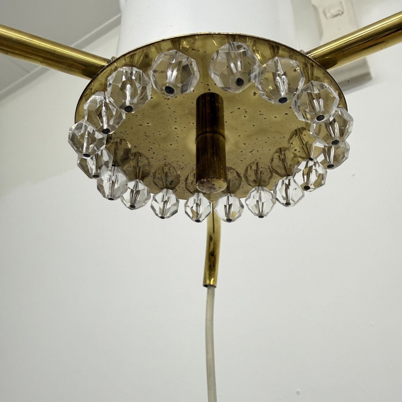 Zeldzame Cascade Hanglamp Met Ananasdesign En 3 Bollen Van Emil Stejnar, Ca. Jaren 1950 photo 808.0