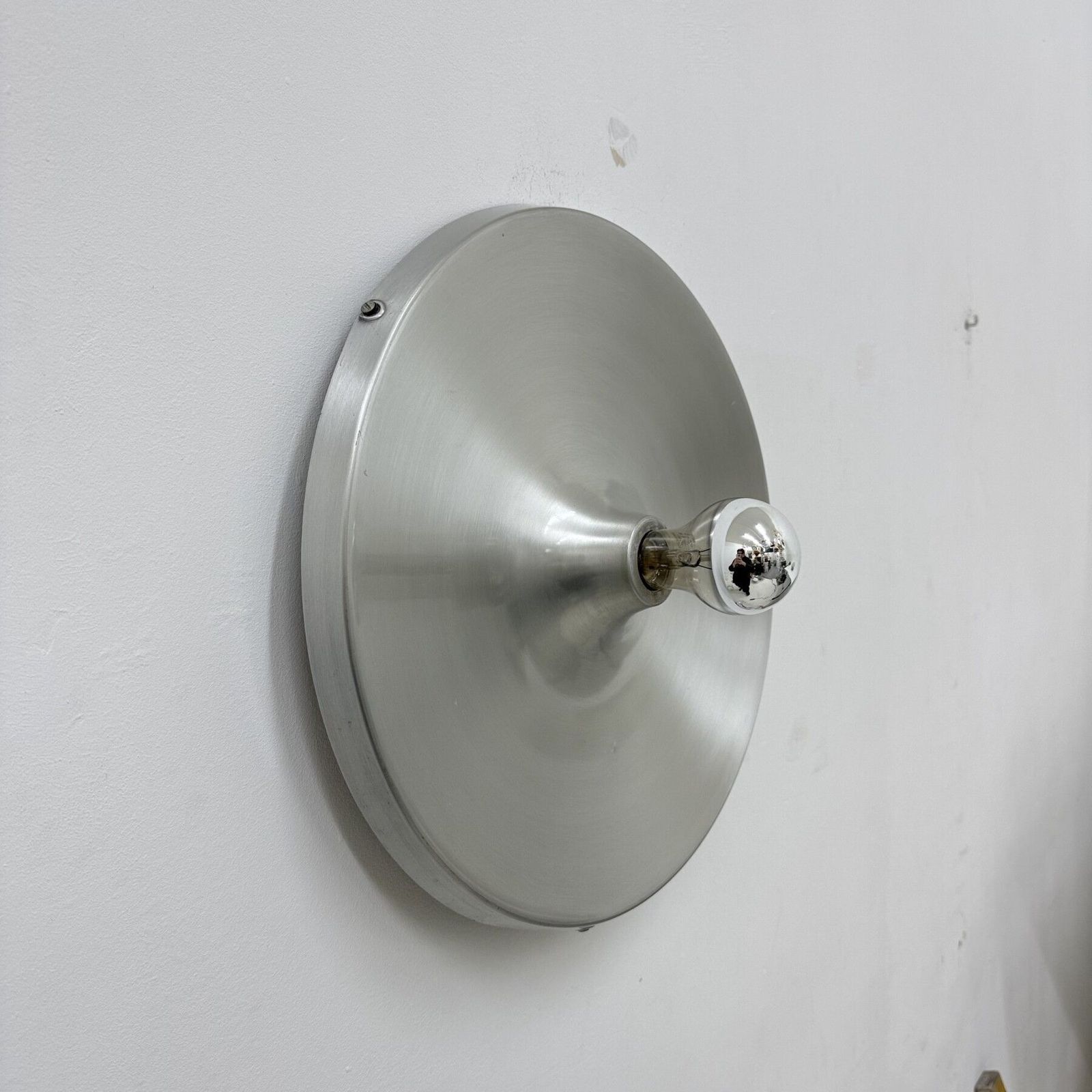 photo vintage Mid Century Design Large Disc Lamp , 1970s Attributed To Charlotte Perriand For Les Arcs