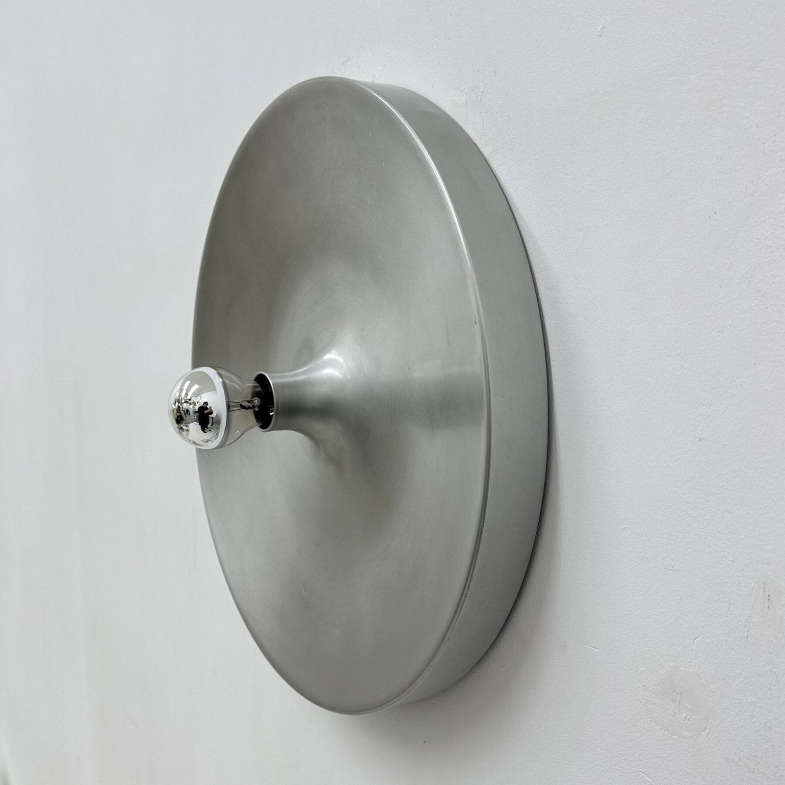 Mid Century Design Large Disc Lamp , 1970s Attributed To Charlotte Perriand For Les Arcs photo vintage