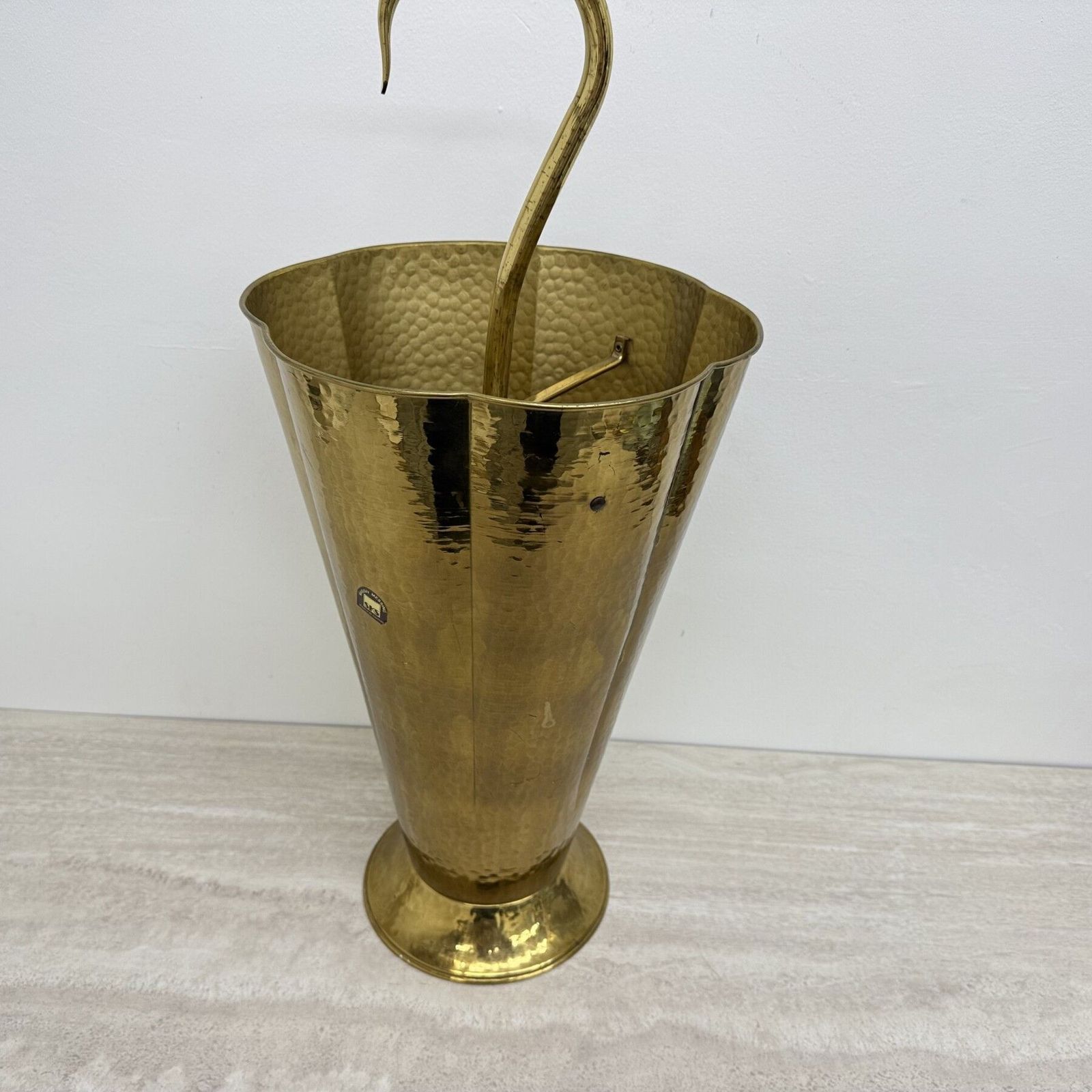 photo furniture Mid Century Design Brass Umbrella Stand , 1970’s