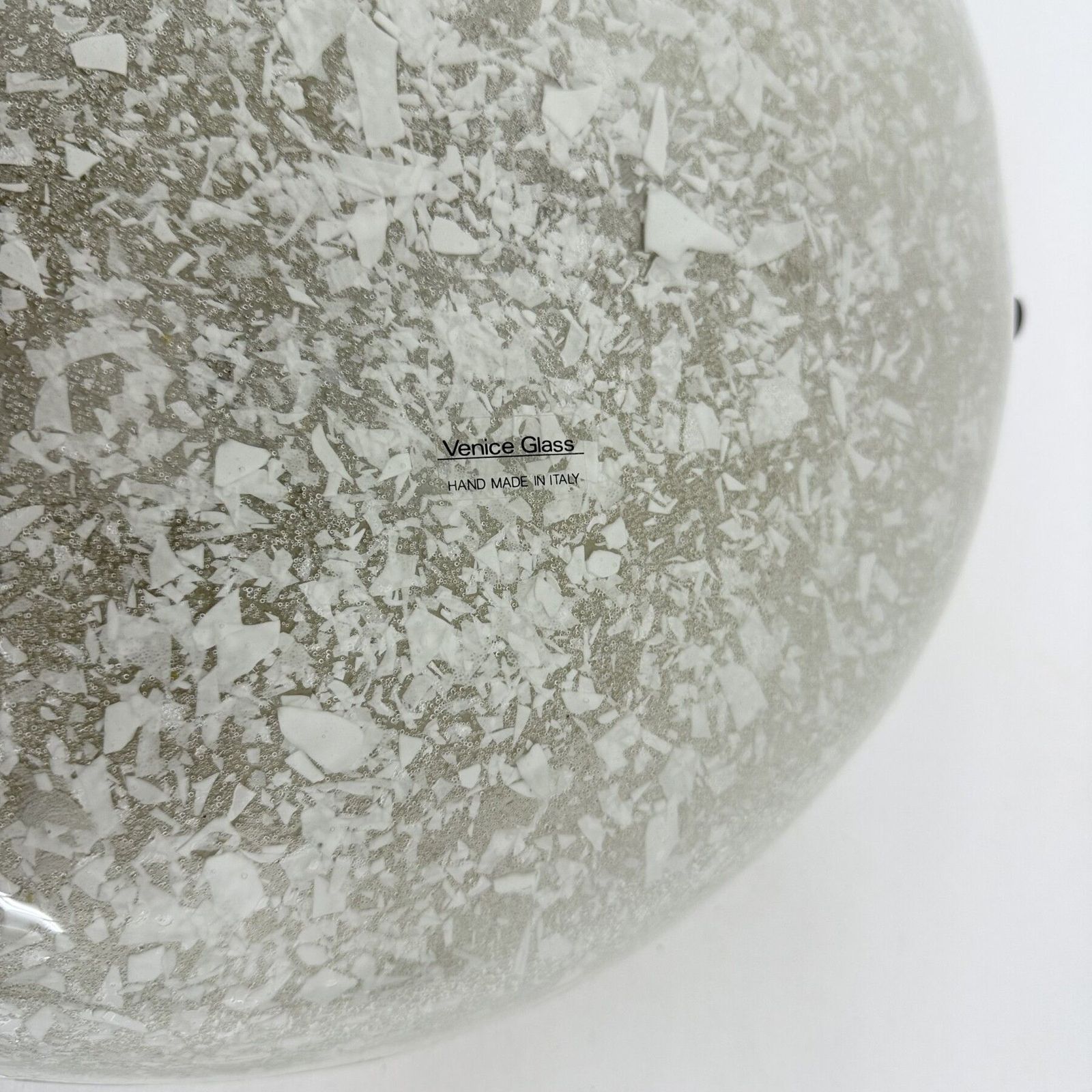 Murano Glass Hillebrand Flush Mount Ceiling Lamp , 1970s photo vintage