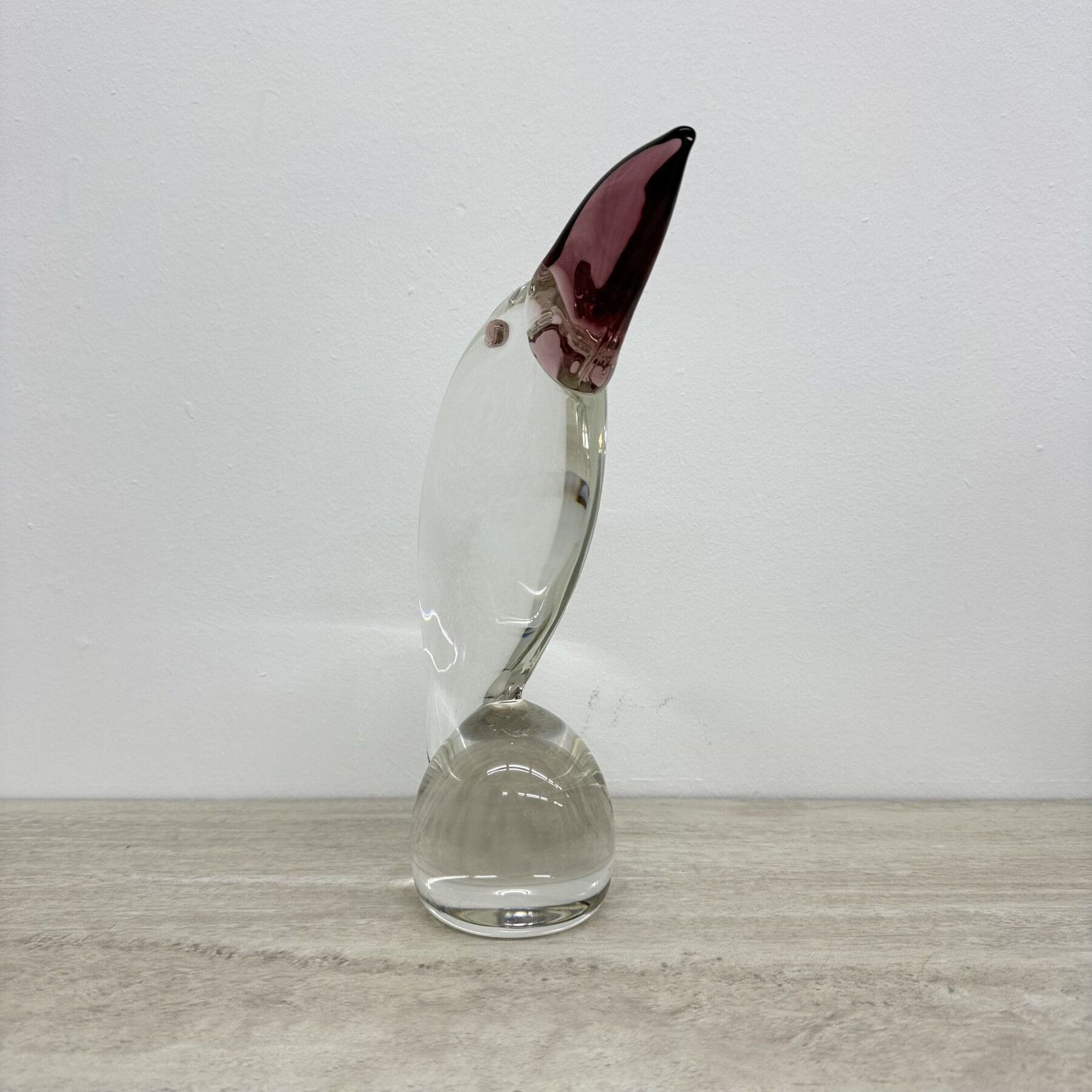 Zeldzaam Groot Gesigneerd Glazen Sculptuur Van Een Toekan, Livio Seguso, Murano, Jaren 1970 photo vinterior