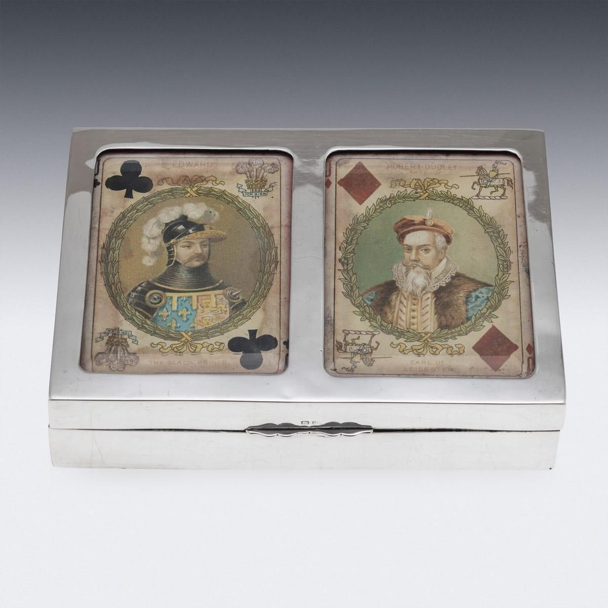 Edwardian Solid Silver Playing Cards Box By Levi & Salaman, 1902 photo furniture
