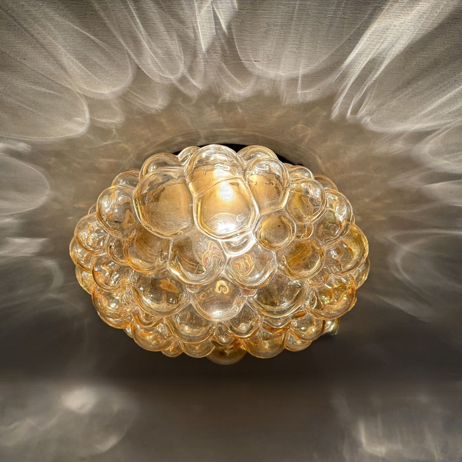 Helena Tynell Bubble Glass Flush Mount Ceiling Lamp, Jaren 1970, Duitsland photo for sale