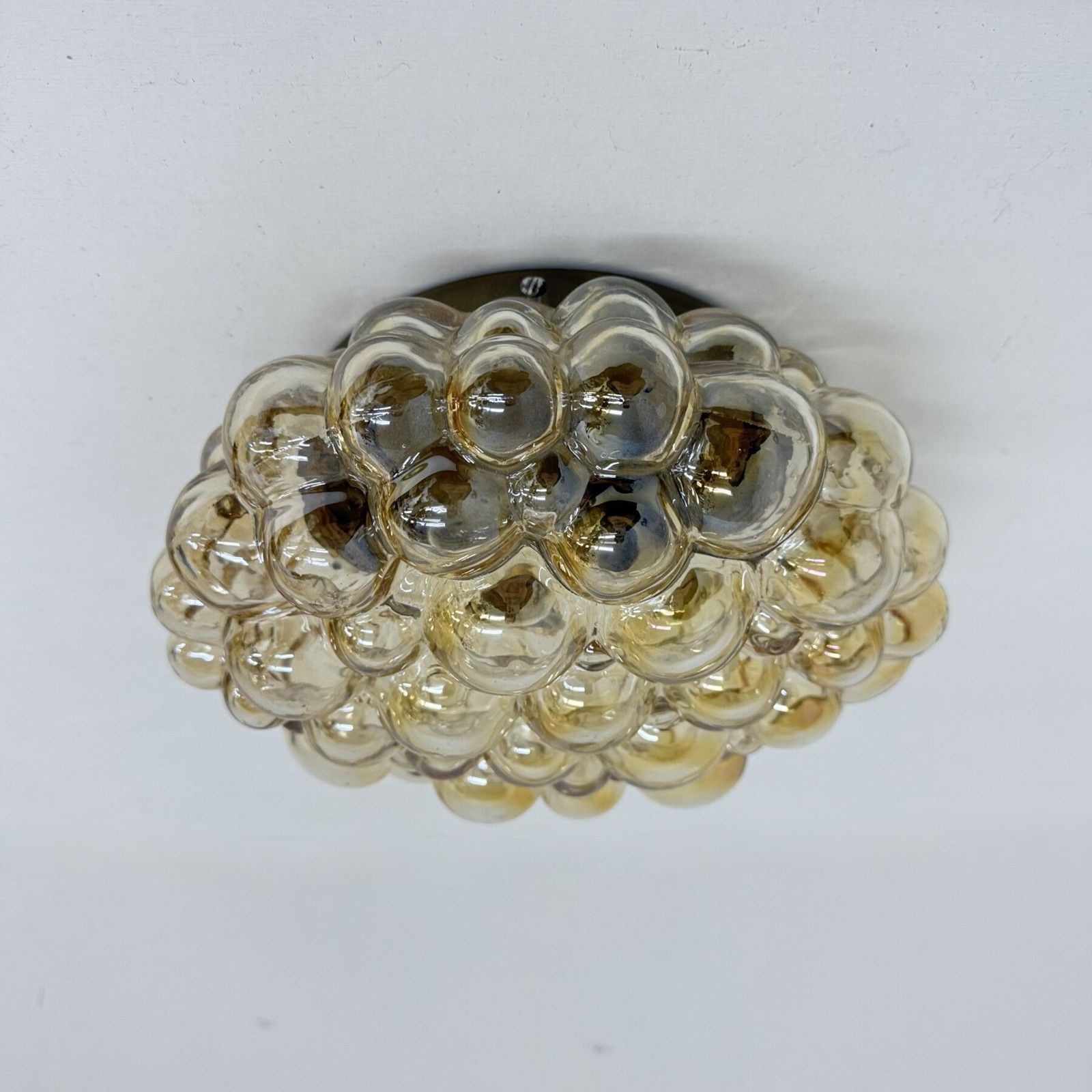 Helena Tynell Bubble Glass Flush Mount Ceiling Lamp, Jaren 1970, Duitsland photo vintage