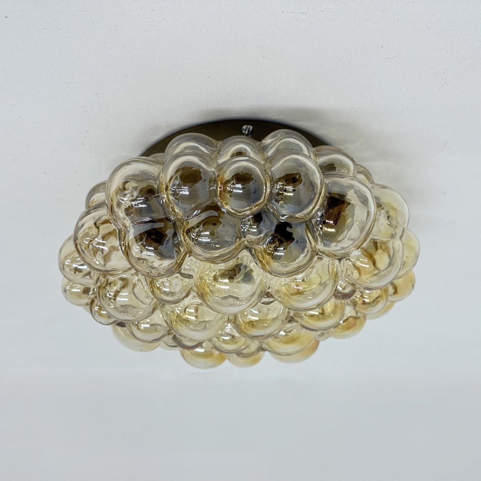 photo vinterior Helena Tynell Bubble Glass Flush Mount Ceiling Lamp, Jaren 1970, Duitsland