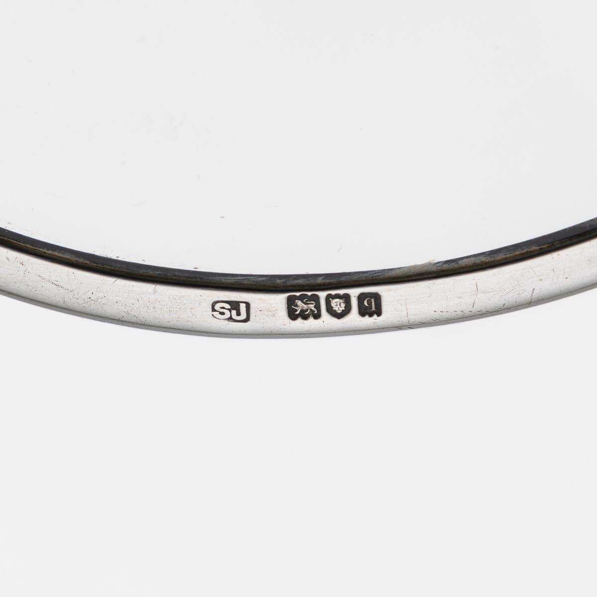 1222.0 Antique 20th Century English Solid Silver & Shagreen Magnifying Glass C.1911 photo