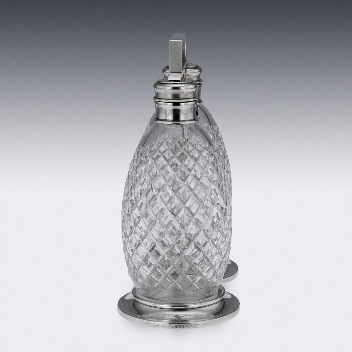 Antique Tantalus By Tiffany & Co., Solid Silver & Cut Glass, 1920 photo 3867.0
